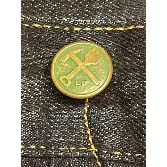 30 X 29 Left Field Work Wear Jeans Ringspun Cotton Made In USA Blue Denim - Picture 3 of 14